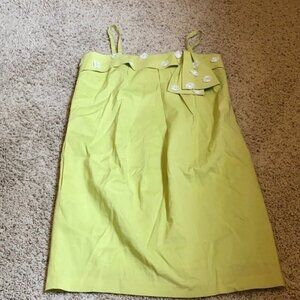 Vintage Lime green mod dress with daisies